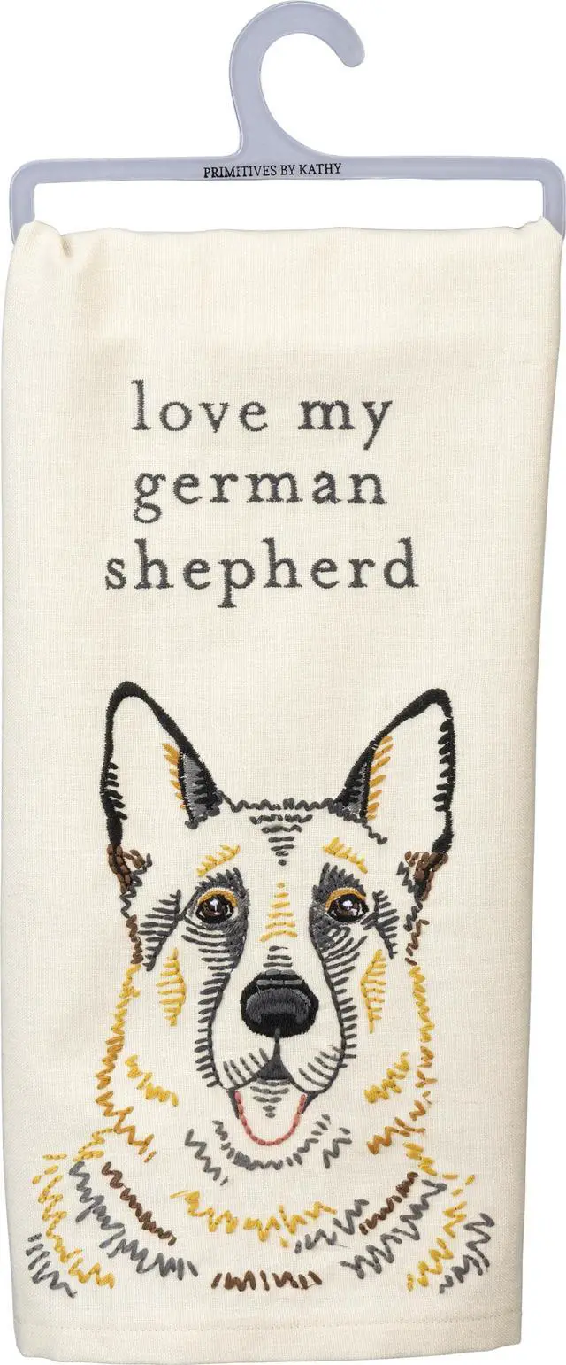 Main image of Primitives by Kathy Love My German Shepherd Dish Towel, 26"