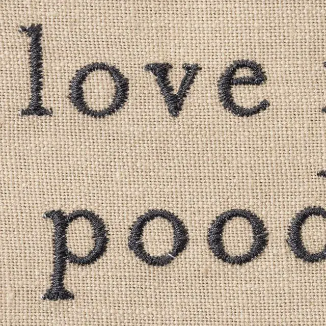 Alt view image 2 of 3 - Primitives by Kathy Love My Poodle Dish Towel, 26"