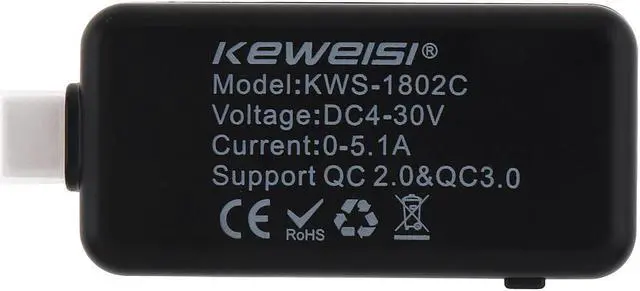 Alt view image 3 of 7 - Battery Tester 4V to 20V 0A to 3A USB Charger Power Battery Capacity Tester Voltage Current Meter
