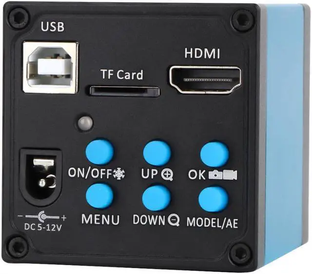 Alt view image 6 of 7 - 14MP 720P HDMI USB Industry Microscope Camera TF Card Video Recorder Camera 100-240V for Microelectronics Machinery