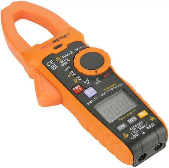 Alt view image 4 of 7 - PEAKMETER PM2128 Digital AC/DC Clamp Meter Voltage Current Meter Resistance Capacitance Tester