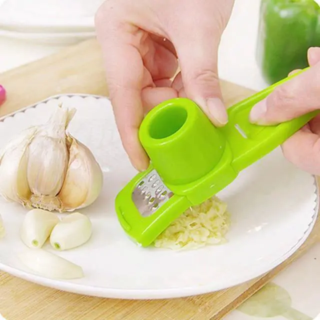 Alt view image 3 of 7 - Multi-functional Ginger Garlic Grinding Grater Grinder Kitchen Gadgets Tools - Green