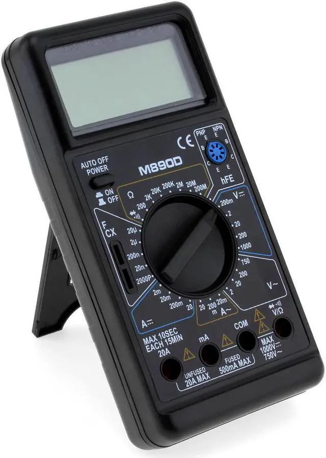 Alt view image 4 of 7 - M890D Digital Multimeter DMM AC/DC ohm Meter with Capacitance hFE Test For Transistor Tester Diagnostic-Tool