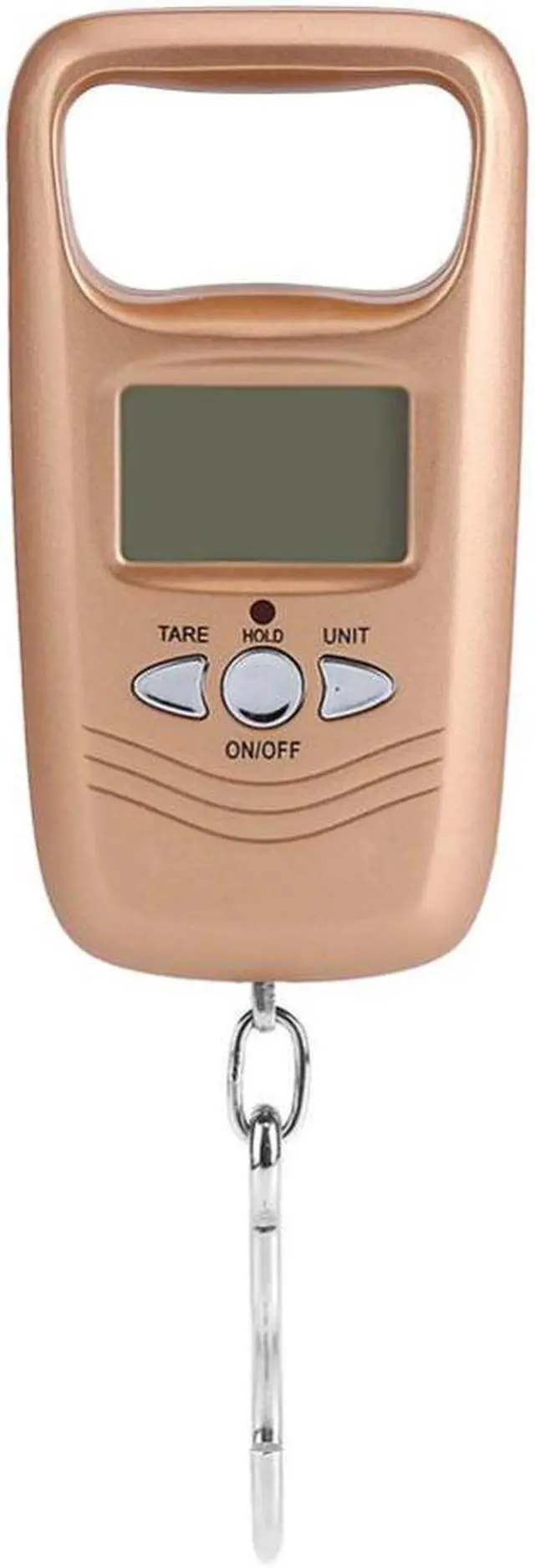 Main image of WH-A17L 50KG Digital Hanging Scale Double Accuracy Portable Electronic Pocket Scale Hanging Luggage Weighing Steelyard Scale - Gold