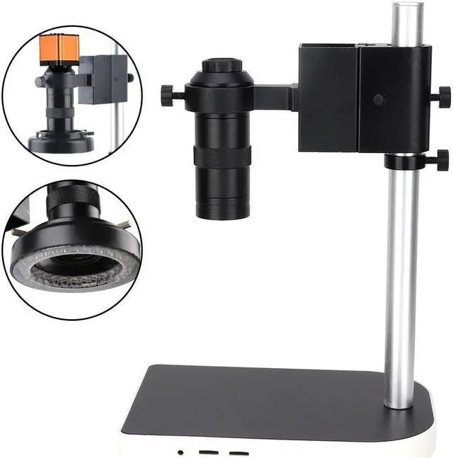 Main image of Aluminium Alloy UP Down Adjustable Support Table Microscope Stand & 100X C-Mount Lens for Industry Digital Microscope C-Mount