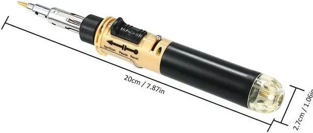 Alt view image 2 of 7 - 12 in 1 Soldering Iron Kit Full Electronics Set Welding Tool Car Repairing Gas Soldering Self-igniting Torch Outdoors - Coffee