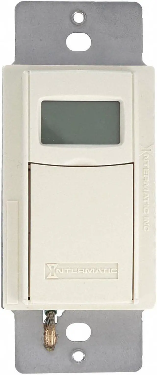 Alt view image 6 of 8 - Intermatic EI600LAC 7-Day Electronic In-Wall Timer - Almond