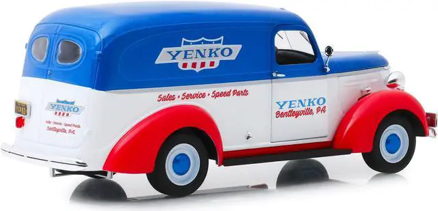 Alt view image 7 of 7 - 1939 Chevrolet Panel Truck "Yenko Sales and Service" "Running on Empty" Series 3 1/24 Diecast Model Car by Greenlight