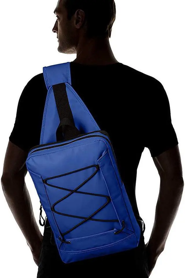 Alt view image 3 of 8 - Buxton Thor Sling Waterproof Utility Hiking Daypack Backpack Blue