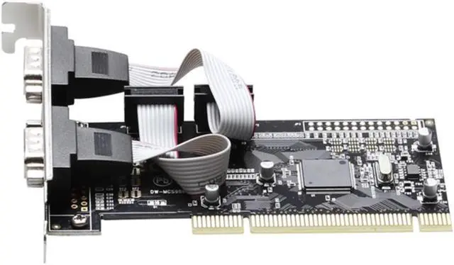 Alt view image 7 of 7 - PCI serial port expansion card PCI to Dual Serial RS232 DB9 adapter card controller