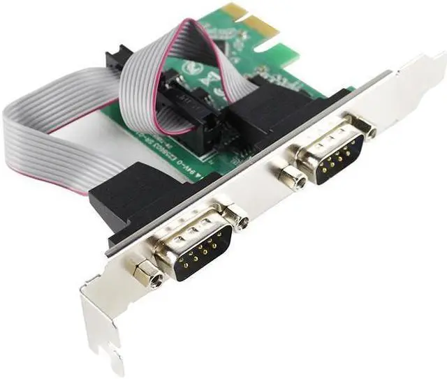 Alt view image 6 of 7 - PCIe PCI Express 1X Serial Expansion Card PCI Express X1 to 2 Port Industrial DB9 COM RS232 Converter Adapter Controller for Desktop PC