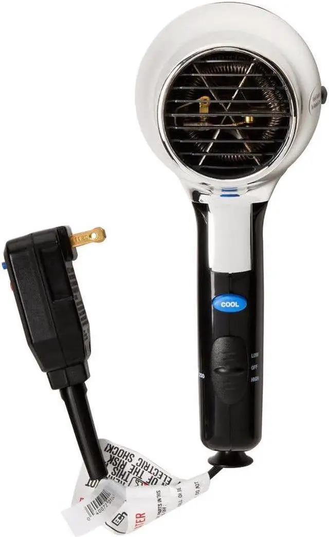 Alt view image 3 of 7 - CONAIR 169CHIW Chrome Cord Keeper Hair Dryer - 1875W