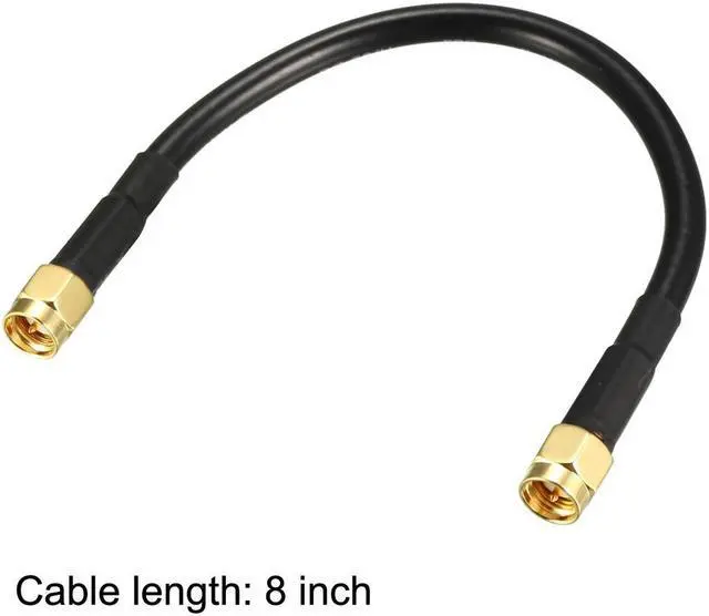 Alt view image 4 of 4 - Antenna Extension Cable SMA Male to SMA Male Coaxial Cable RG58 8 Inch 2pcs