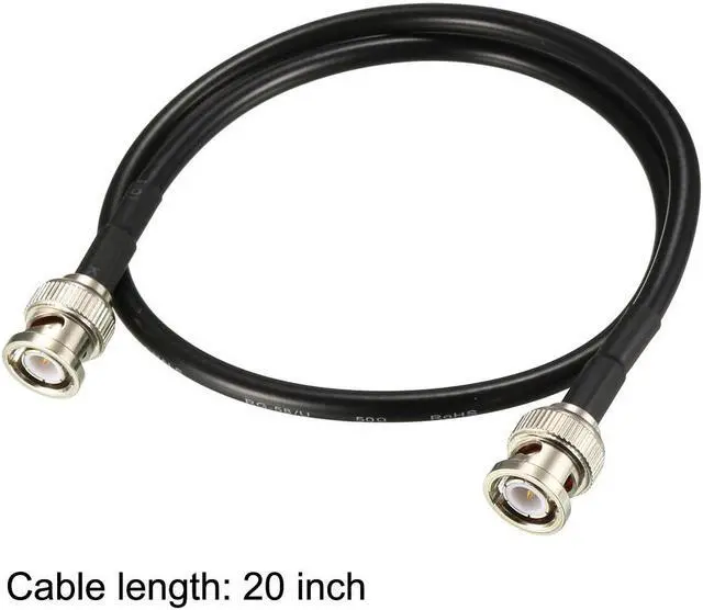 Alt view image 4 of 4 - RG58 Coaxial Cable with BNC Male to BNC Male Connectors 50 Ohm 20 Inch