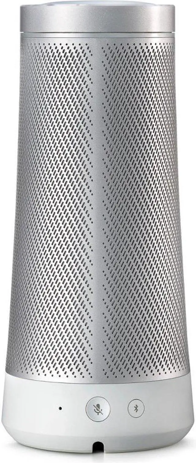 Alt view image 12 of 18 - Harman Kardon INVOKE Voice-Activated Speaker with Cortana HKINVOKESILAM (Silver)