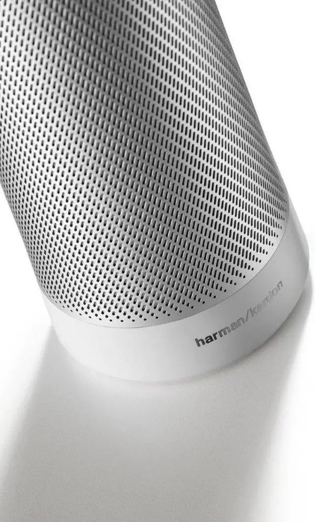 Alt view image 14 of 18 - Harman Kardon INVOKE Voice-Activated Speaker with Cortana HKINVOKESILAM (Silver)