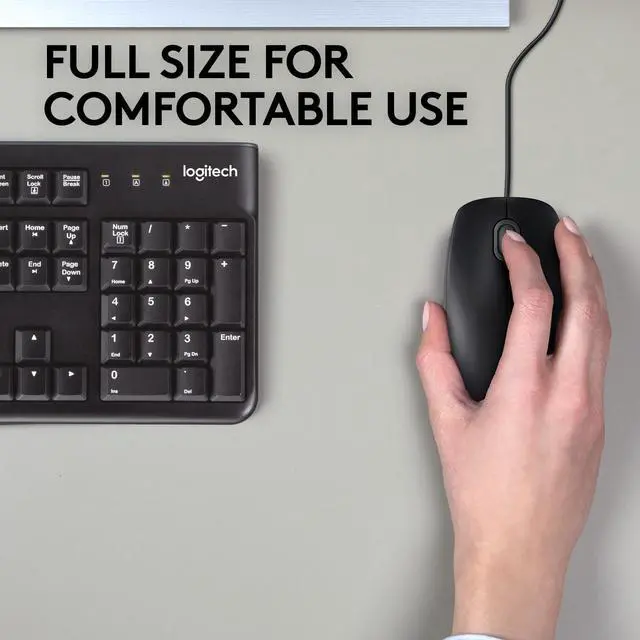Alt view image 5 of 6 - Logitech B110 Silent Wired Mouse - Black