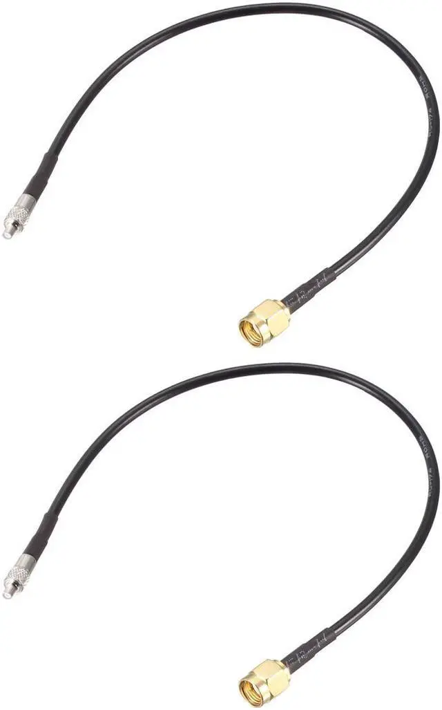 Main image of RP-SMA Male to TS9 Female RG174 RF Coaxial Cable 10 Inch 2pcs
