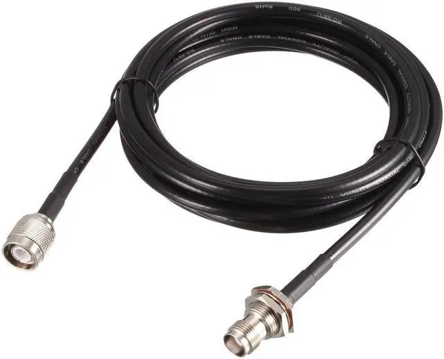 Main image of RG58 RF Coaxial Cable TNC Male to TNC Female Pigtail Jumper Cable 10 Feet