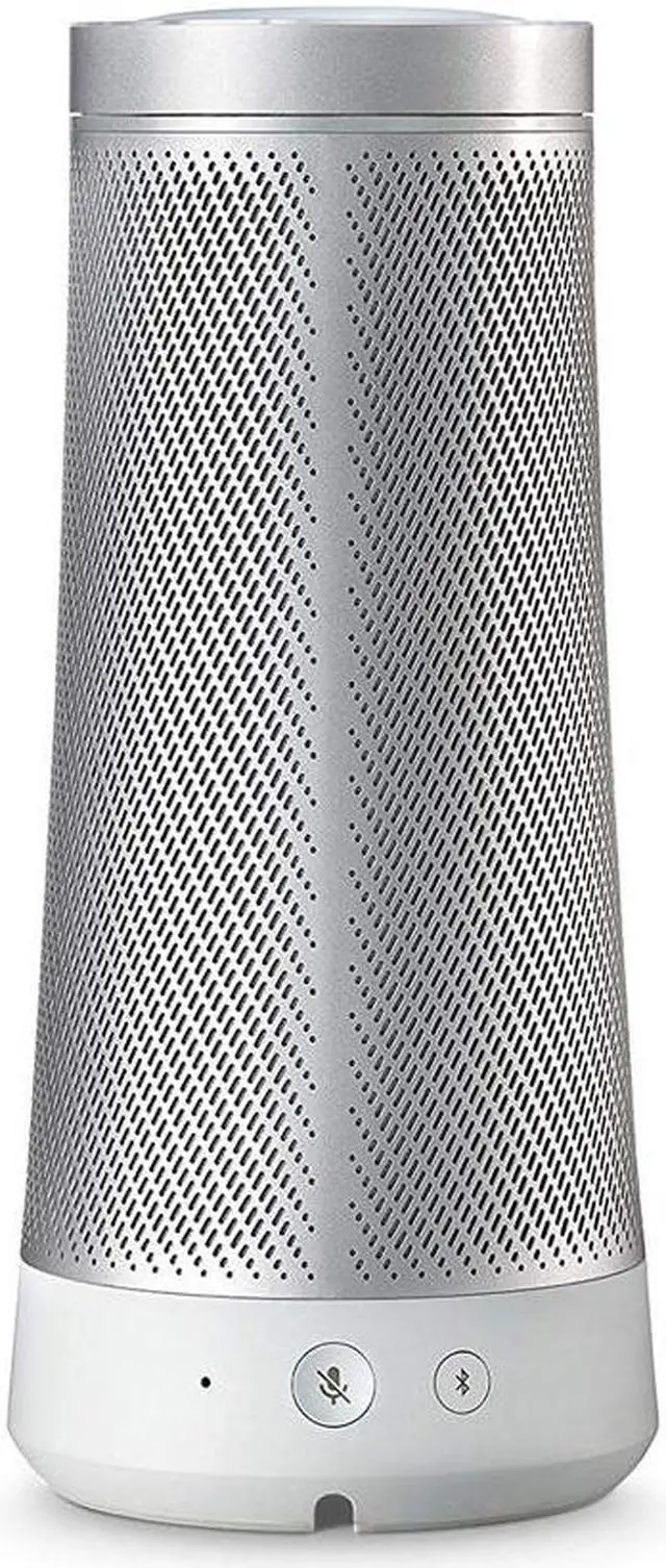 Alt view image 10 of 18 - Harman Kardon INVOKE Voice-Activated Speaker with Cortana HKINVOKESILAM (Silver)
