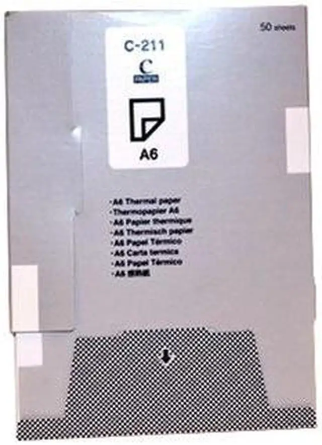 Alt view image 5 of 7 - Brother C211S Thermal Paper Cassette A6 Size (4.1" X 5.8") - 20 Pack (50 Sheets/Pack)