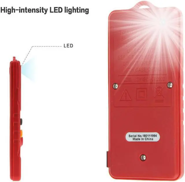 Alt view image 4 of 6 - ANENG AN302 Digital Multimeter Voltmeter 8000 Counts Ture RMS AC DC Voltage Resistance Meter - Red