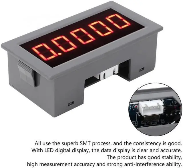Alt view image 5 of 7 - YB5145I Isolated DC8-18V DC50A Full Seal Four Half Ammeter LED Digital Tube Ammeter 0.56'' Height for Superb SMT Process