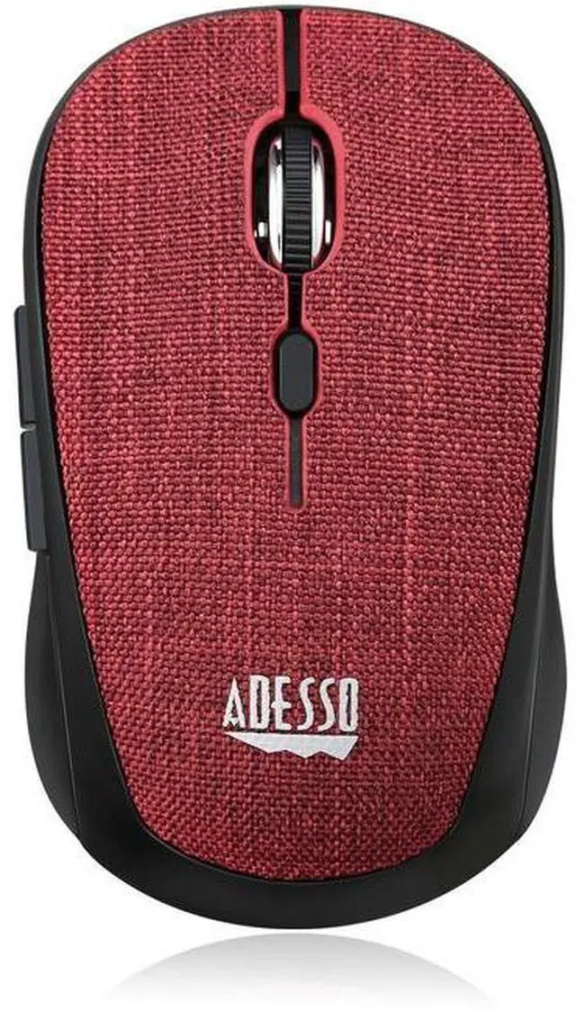 Main image of Adesso iMouse S80R Mini Wireless 5-Button Fabic Mouse Red