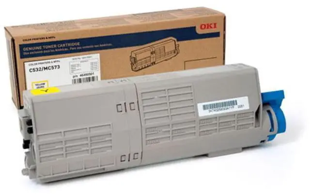 Main image of Yellow Toner Cartridge for Okidata 46490501 C532DN, MC573DN, Genuine Okidata Brand