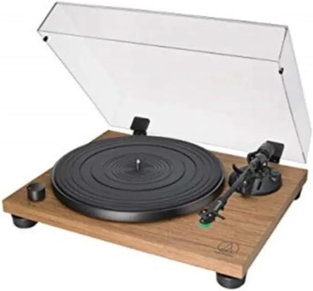 Alt view image 9 of 20 - AudioTechnica AT-LPW40WN Fully Manual Belt-Drive Turntable (Walnut)