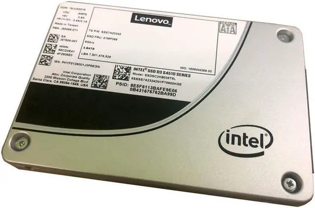 Alt view image 4 of 7 - ThinkSystem 3.5in Intel S4510 960GB Entry SATA 6Gb Hot Swap SSD