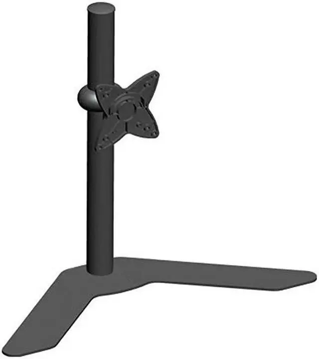 Main image of Monoprice Adjustable Tilting SINGLE Free Standing Desk Mount Bracket for 10~23in Monitors up to 33 lbs, Black