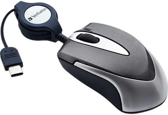 Alt view image 9 of 15 - Verbatim USB-C Mini Optical Travel Mouse Black 99235