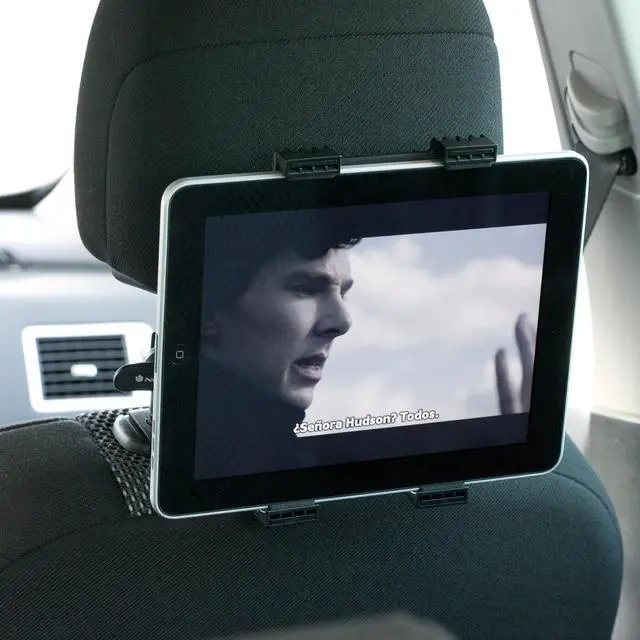 Alt view image 3 of 5 - NGS Crane 360u00b0 Adjustable and Rotating Tablet Car Headrest Mount/Holder - 7" To 10"