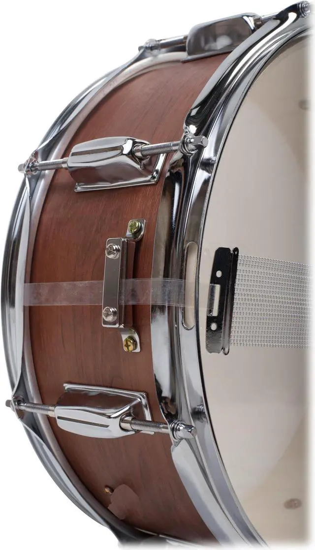 Alt view image 5 of 7 - GRIFFIN Snare Drum Package with Snare Stand, 2 Pairs of Drum Sticks & Drum Key | Snare Kit with Poplar Wood Shell 14" x 5.5" with Flat Hickory PVC | 8 Metal Tuning Lugs & Snare Strainer Throw Off