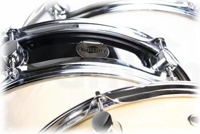 Alt view image 3 of 7 - Piccolo Snare Drum 13" x 3.5" by GRIFFIN | 100% Poplar Wood Shell with Black PVC & White Coated Drum Head | Drummers Acoustic Marching Kit Percussion Instrument with Snare Strainer Throw Off Set