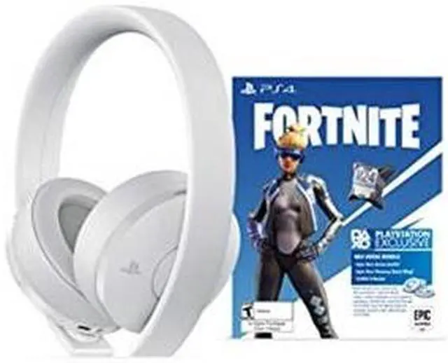 Alt view image 2 of 2 - PlayStation Gold Wireless Headset Fortnite White - PlayStation 4