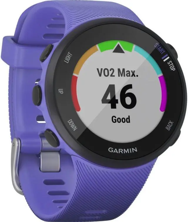 Alt view image 10 of 20 - Garmin Forerunner 45s, 39MM Easy-to-Use GPS Running Watch with Garmin Coach Free Training Plan Support (Purple)