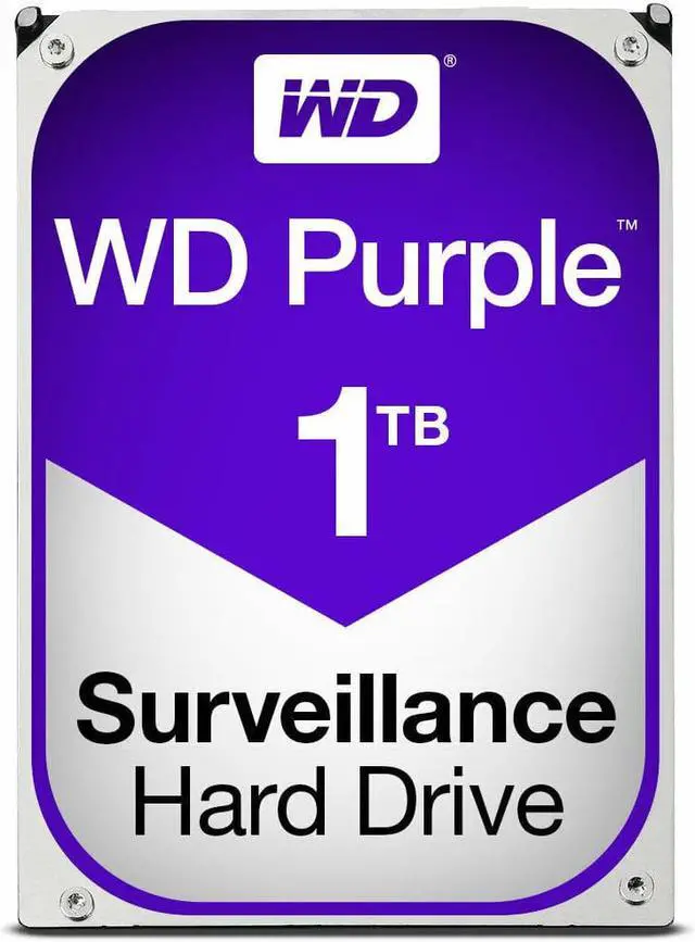 Alt view image 5 of 6 - Western Digital WD Purple 1TB HDD for PC/ CCTV Surveillance 3.5 inch SATA WD10PURZ Hard Disk Drive