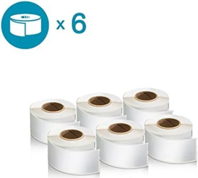Alt view image 10 of 10 - DYMO 2050812 LW 1-Up File Folder Labels Self-Adhesive White 6 Rolls of 130
