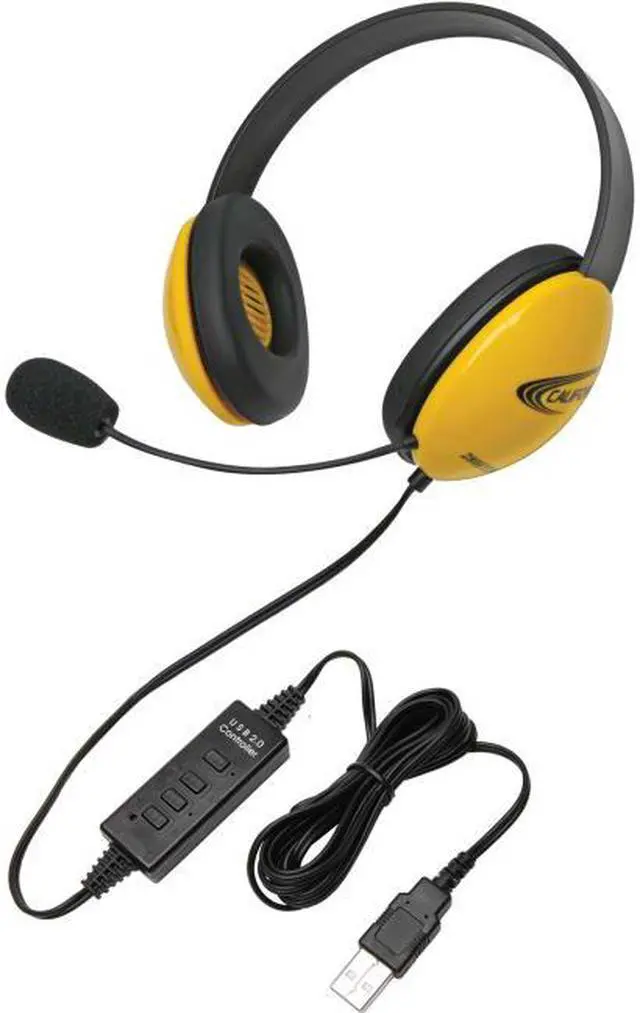 Alt view image 5 of 8 - Califone Children's Listening First Stereo Headset with Michrophone and 5.5 straight cord USB