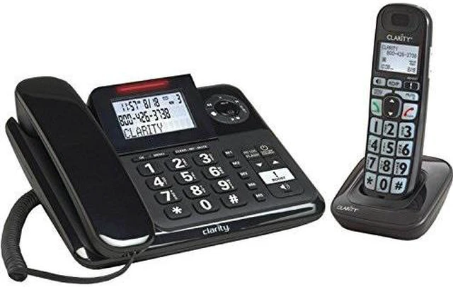 Alt view image 2 of 7 - clarity e814cc amplified corded/cordless combo with answering machine