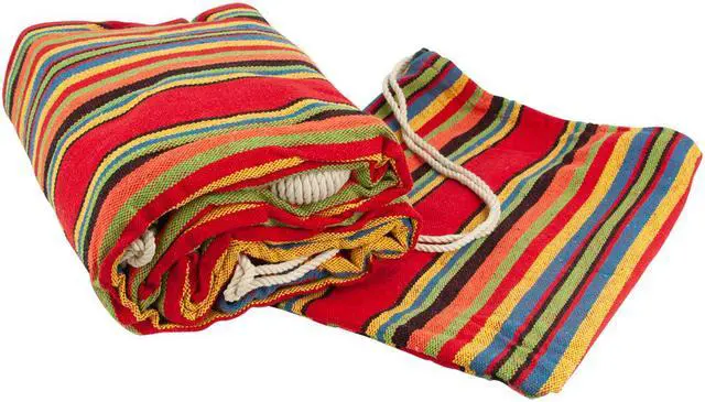 Alt view image 3 of 7 - Castaway Oversized Hammock in a Bag 60 x 77" 10' Ring to Ring Great for Travel