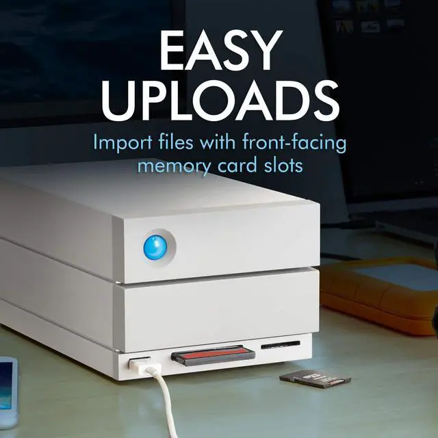 Alt view image 8 of 20 - LaCie 2big Dock RAID Storage Array with 28TB (2x 14TB) HDD #STGB28000400