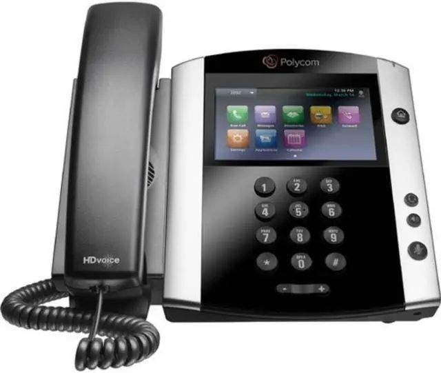 Alt view image 3 of 5 - VVX 601 12-Line IP Phone w/ Touchscreen
