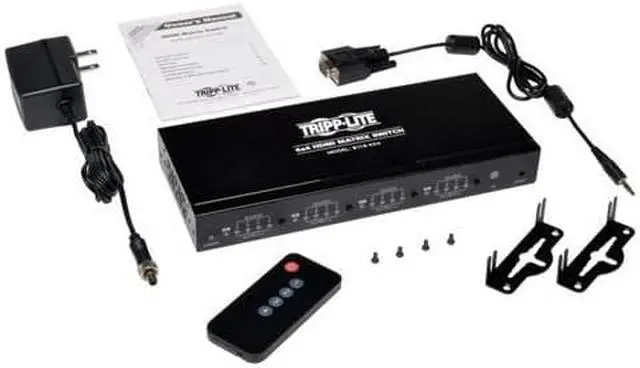 Alt view image 11 of 13 - Tripp Lite 4X4 Hdmi Matrix Video Switch Splitter With Audio And Rs232 Taa