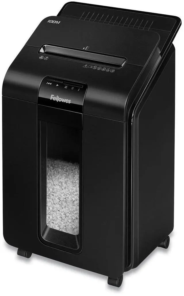 Alt view image 17 of 20 - Fellowes Auto Feed Micro-Cut Shredder, 100 Auto/10 Manual Sheet Capacity 4629001