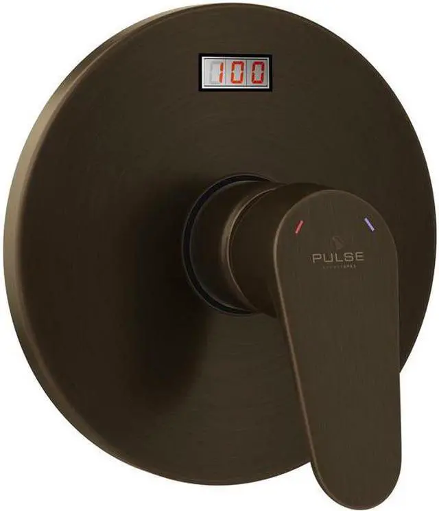 Alt view image 5 of 12 - PULSE ShowerSpas LED Tru-Temp Pressure Balance 1/2" Rough-In Valve with Oil-Rubbed Bronze Trim Kit