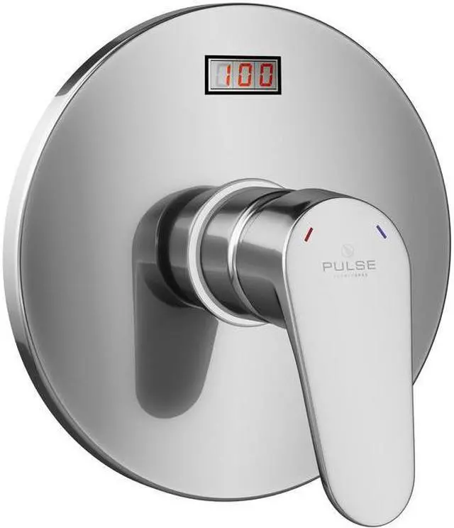 Alt view image 4 of 11 - PULSE ShowerSpas LED Tru-Temp Pressure Balance 1/2" Rough-In Valve with Chrome Trim Kit