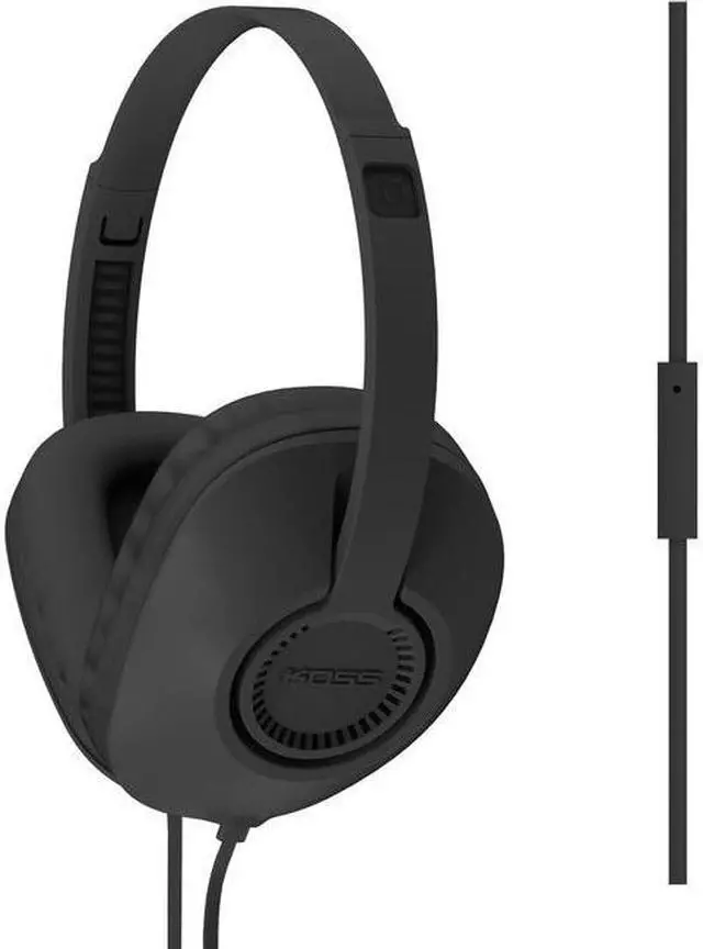 Alt view image 15 of 19 - KOSS Black 189270 Binaural Full Size with Mic